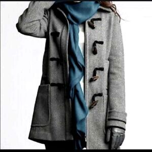 Banana Republic Wool Blend Toggle Peacoat Grey